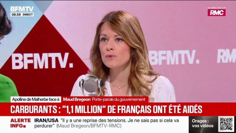 CARBURANTS: « IL N’Y A AUCUN RISQUE DE RUPTURE D’APPROVISIONNEMENT », PROMET MAUD BREGEON, PORTE-PAROLE DU GOUVERNEMENT