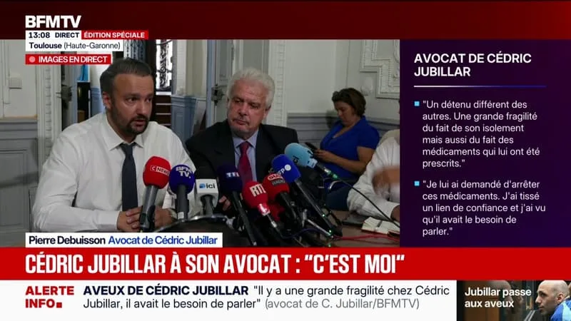 « ÉCOUTEZ MAÎTRE, IL FAUT QUE JE VOUS DISE LA VÉRITÉ, C’EST MOI »: CE QUE CÉDRIC JUBILLAR A AFFIRMÉ À SON AVOCAT LORS DE SES AVEUX