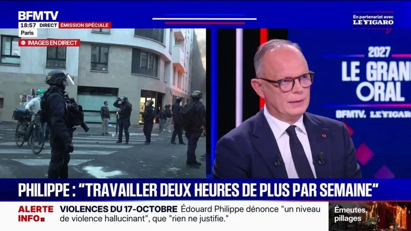 « JE LUI DIS BON COURAGE »: LES MOTS D’ÉDOUARD PHILIPPE, CANDIDAT HORIZONS À LA PRÉSIDENTIELLE, À L’ADRESSE DE RAPHAËL GLUCKSMANN, VAINQUEUR DE LA PRIMAIRE SOCIALE-DÉMOCRATE