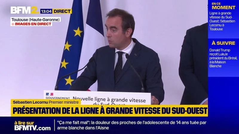 SÉBASTIEN LECORNU: LE PROJET DE LGV BORDEAUX-TOULOUSE EST « DÉSORMAIS IRRÉVERSIBLE »
