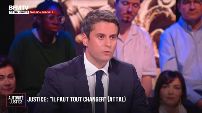« IL FAUT TOUT CHANGER DANS NOTRE SYSTÈME JUDICIAIRE », SELON GABRIEL ATTAL, CANDIDAT À L’ÉLECTION PRÉSIDENTIELLE