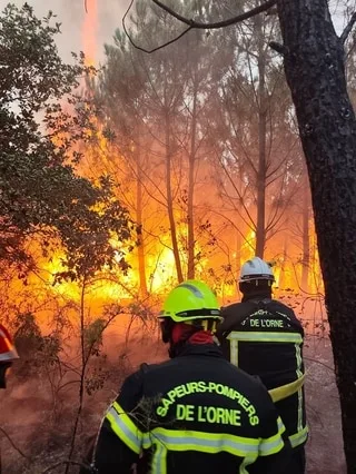 TÉMOIGNAGES. « UNE GUERRE EN ENFER » : CES SAPEURS-POMPIERS DE L’ORNE ONT COMBATTU L’IMMENSE INCENDIE EN GIRONDE
