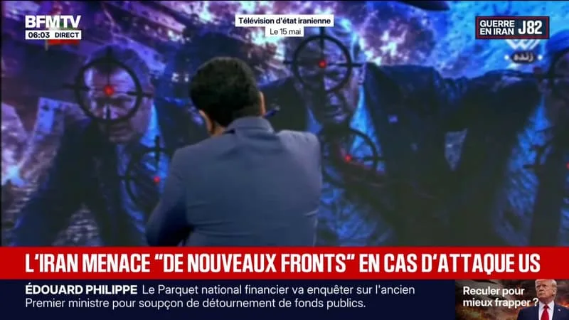 GUERRE AU MOYEN-ORIENT: LA TÉLÉVISION D’ÉTAT IRANIENNE DIFFUSE DES IMAGES DE DONALD TRUMP ET DE BENJAMIN NETANYAHU AVEC UNE CIBLE SUR LE FRONT ET LE TORSE