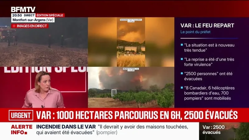 ÉDITION SPÉCIALE : 500 POMPIERS, 6 CANADAIR ET 2 DASH EN ACTION DANS LE VAR – 31/07