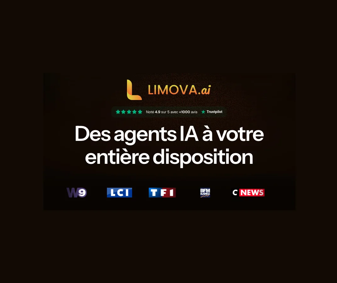 30% DE RÉDUCTION SUR LIMOVA : L’AGENT IA QUI RÉPOND À VOS APPELS ET PLANIFIE VOTRE AGENDA