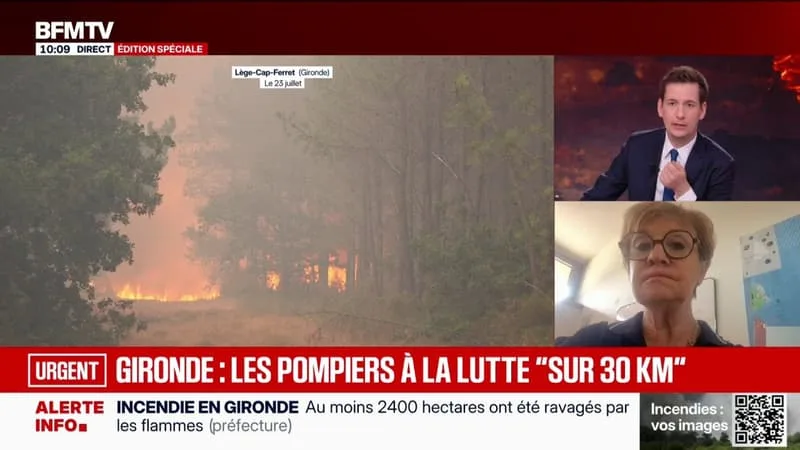 INCENDIE EN GIRONDE: « C’EST UNE SÉRIE NOIRE POUR NOUS », DÉPLORE PASCALE GOT, DÉPUTÉE PS DU DÉPARTEMENT