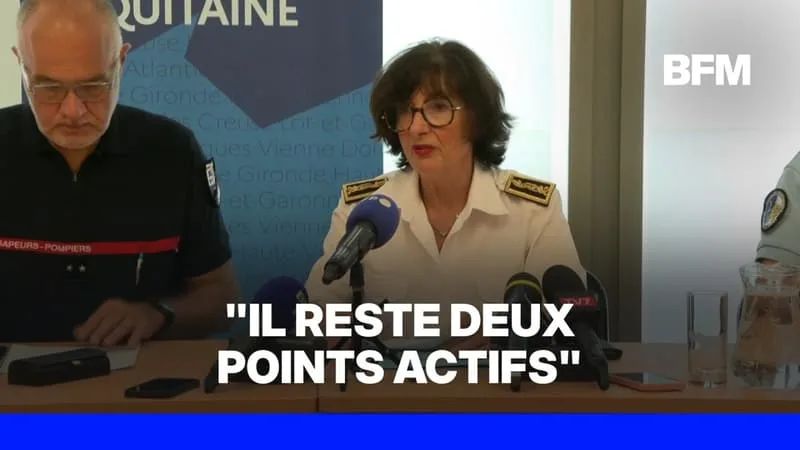 INCENDIE EN GIRONDE: « LES CHOSES COMMENCENT À S’AMÉLIORER NETTEMENT », SELON LA PRÉFÈTE