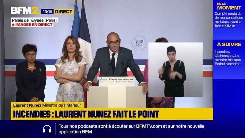 « LES MOYENS ONT AUGMENTÉ DE MANIÈRE CONSIDÉRABLE »: LAURENT NUÑEZ DÉFEND LES INVESTISSEMENTS RÉALISÉS POUR LUTTER CONTRE LES FEUX