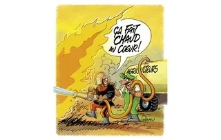 LE DESSIN DE CHAUNU : FACE AUX INCENDIES, LA SOLIDARITÉ S’ORGANISE