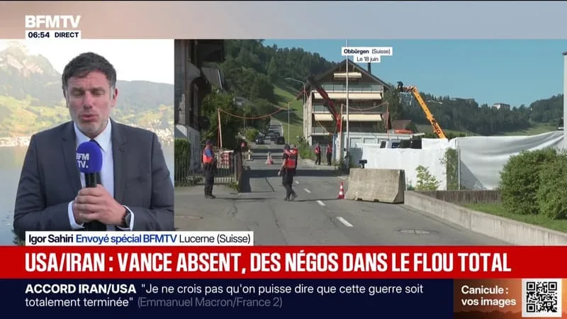 GUERRE AU MOYEN-ORIENT: LES DÉLÉGATIONS AMÉRICAINE ET IRANIENNE REPORTENT LEUR VENUE EN SUISSE
