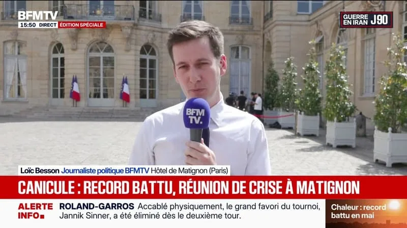 SÉBASTIEN LECORNU PRÉSIDE AUJOURD’HUI UNE RÉUNION SUR LA CANICULE, ENTOURÉ DE 11 MINISTRES