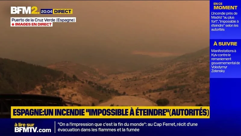 INCENDIE DANS LA RÉGION DE MADRID: « IMPOSIBLE À ÉTEINDRE », SELON LE PRÉFET CARLOS NOVILLO