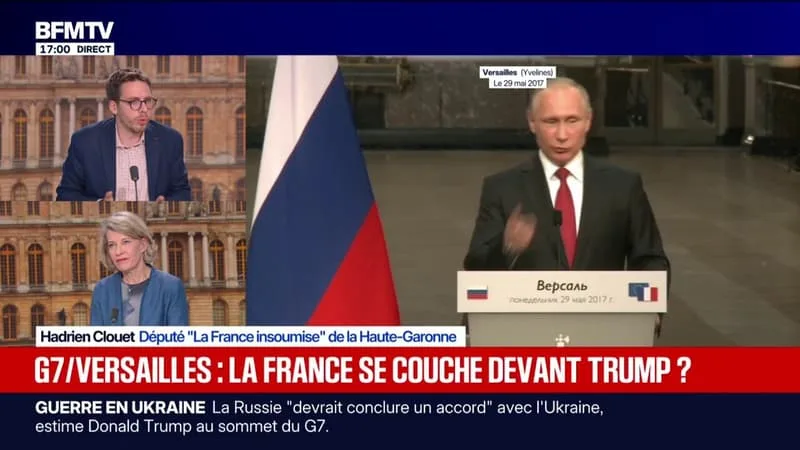 DONALD TRUMP À VERSAILLES: « QUAND VOUS ÊTES MENACÉS, VOUS NE FAITES PAS UN DÎNER SOUS LES DORURES », AFFIRME HADRIEN CLOUET, DÉPUTÉ LFI