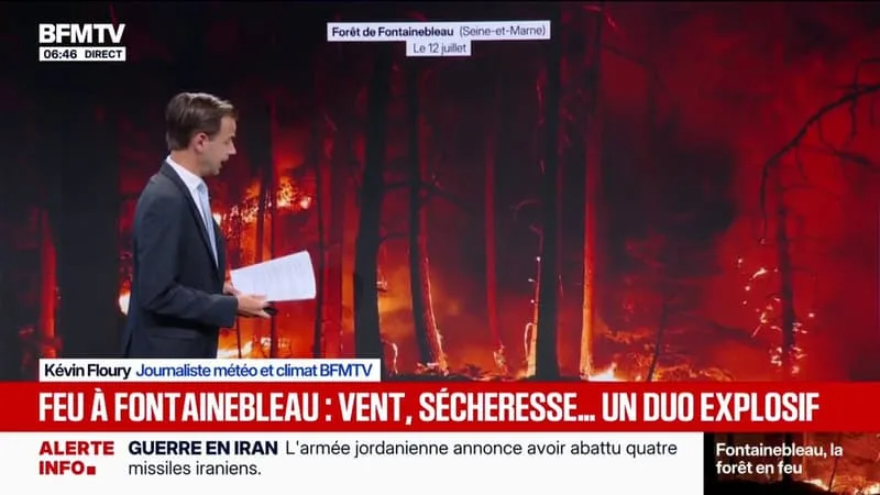 FONTAINEBLEAU: VENT, SÉCHERESSE, FORTES TEMPÉRATURES… CE COCKTAIL EXPLOSIF QUI VA COMPLIQUER LA TÂCHE AUX POMPIERS QUI LUTTENT CONTRE LE FEU