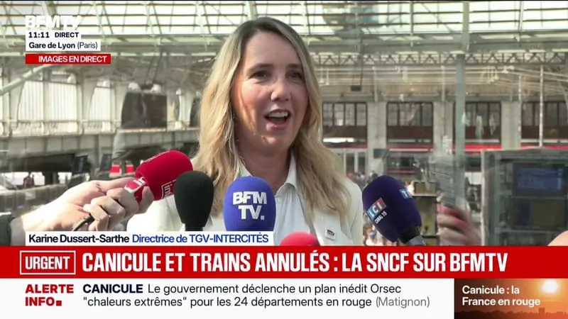 CANICULE: LA SNCF NE PEUT GARANTIR À 100% LA CIRCULATION DE TOUS LES TRAINS, MAIS « A PRIORI TOUT VA BIEN SE PASSER »