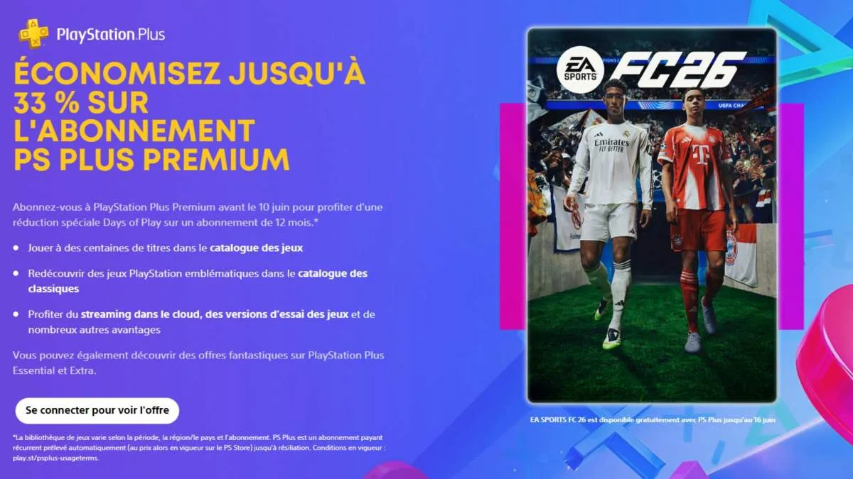 MALGRÉ LA HAUSSE DES PRIX DES ABONNEMENTS PLAYSTATION PLUS, VOUS POUVEZ ÉCONOMISER JUSQU’À 33% PENDANT LES DAYS OF PLAY