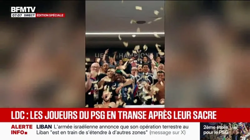SACRE DU PSG: LES IMAGES DES CÉLÉBRATIONS DES JOUEURS DU CLUB PARISIEN