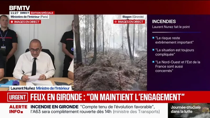 « 9 AIR TRACTOR, 1 CANADAIR ET 7 HÉLICOPTÈRES BOMBARDIERS D’EAU » ENGAGÉS SUR LES INCENDIES, DÉTAILLE LAURENT NUÑEZ