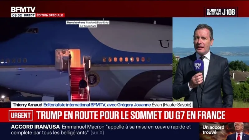 DONALD TRUMP ATTENDU CET APRÈS-MIDI À ÉVIAN POUR LE G7