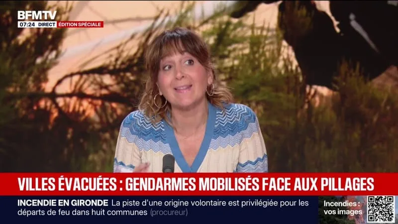 INCENDIE EN GIRONDE: LES FORCES DE L’ORDRE ENQUÊTENT SUR LES CAMBRIOLAGES SURVENUS DANS DES ZONES ÉVACUÉES