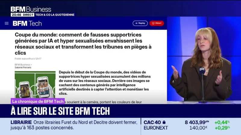 À LIRE SUR LE SITE TECH&CO : COUPE DU MONDE, COMMENT DE FAUSSES SUPPORTRICES GÉNÉRÉES PAR IA ET HYPER SEXUALISÉES ENVAHISSENT LES RÉSEAUX SOCIAUX ET TRANSFORMENT LES TRIBUNES EN PIÈGES À CLICS, PAR SALOMÉ FERRARIS – 30/06