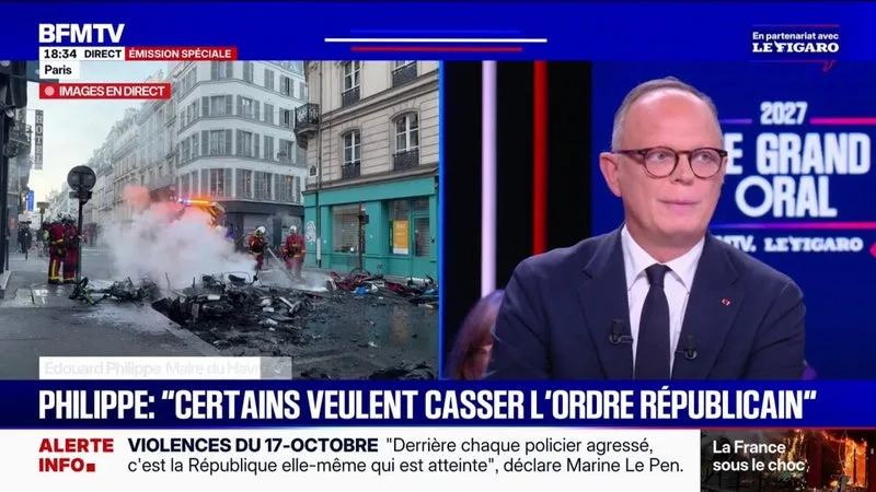 LOI CASSEUR-PAYEUR: ENGAGER LA RESPONSABILITÉ DES CASSEURS, « FRANCHEMENT, ÇA GÊNE QUI? », S’AGACE ÉDOUARD PHILIPPE, CANDIDAT À L’ÉLECTION PRÉSIDENTIELLE