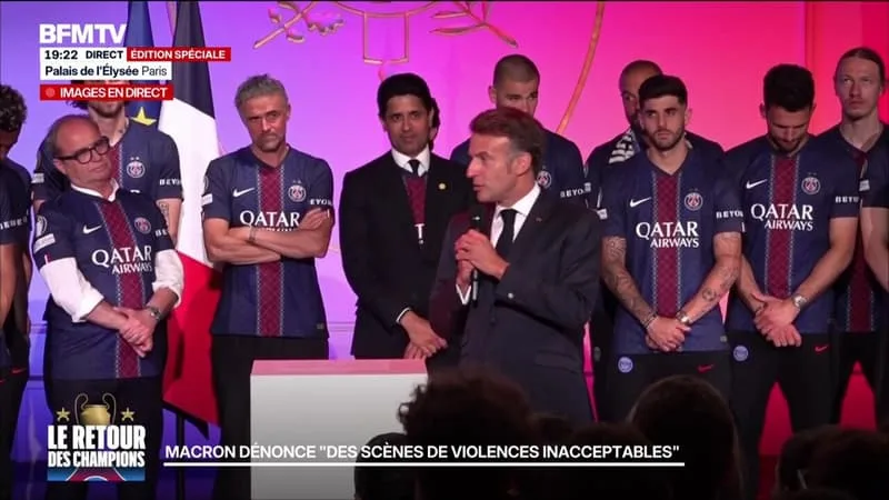 PSG: « VOUS NOUS AVEZ FAIT VIBRER JUSQU’À LA DERNIÈRE SECONDE », SALUE EMMANUEL MACRON