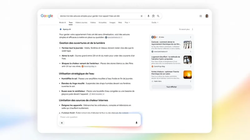 VOUS NE VOULEZ PAS DES APERÇUS IA DANS LES RÉSULTATS DE RECHERCHE DE GOOGLE? VOICI COMMENT RETROUVER LA VERSION CLASSIQUE SUR CHROME, FIREFOX ET SAFARI