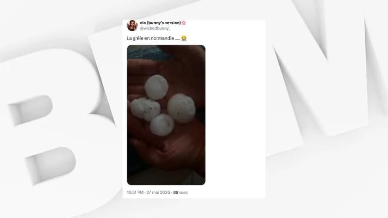 DES GRELONS JUSQU’À 5 CENTIMÈTRES: UN VIOLENT ORAGE DE GRÊLE A TOUCHÉ LA MANCHE