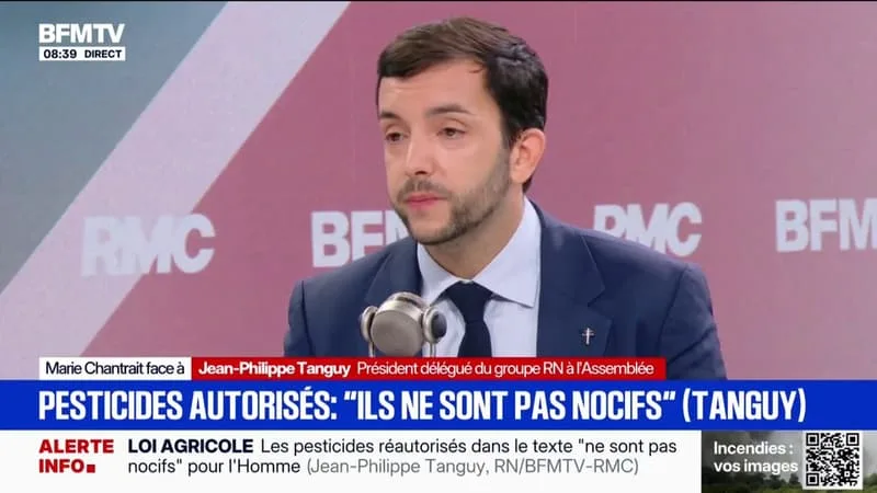 PESTICIDES: JEAN-PHILIPPE TANGUY (RN) DÉNONCE UN GOUVERNEMENT DE « GROS LÂCHES »