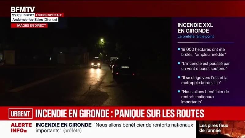 ÉDITION SPÉCIALE – GIRONDE, 14 000 HA BRÛLÉS, 110 000 ÉVACUÉS (NUÑEZ) – 24/07