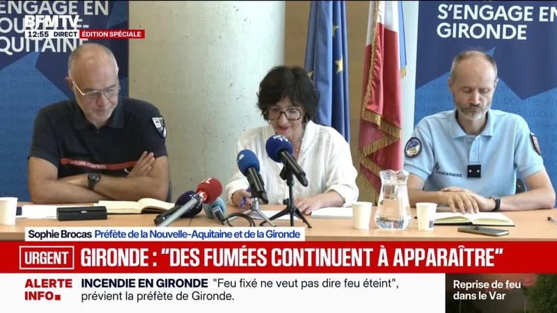 GIRONDE: PLUS DE 10.000 ÉVACUÉS « VONT POUVOIR REJOINDRE LEUR DOMICILE », INDIQUE LA PRÉFÈTE DE NOUVELLE-AQUITAINE ET DE LA GIRONDE