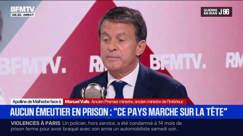 DÉBORDEMENTS APRÈS LE SACRE DU PSG: “CE PAYS MARCHE SUR LA TÊTE”, AFFIRME MANUEL VALLS