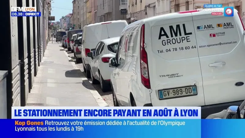 POUR LA 2E ANNÉE CONSÉCUTIVE, LE STATIONNEMENT SERA PAYANT EN AOÛT À LYON POUR LES NON-RÉSIDENTS