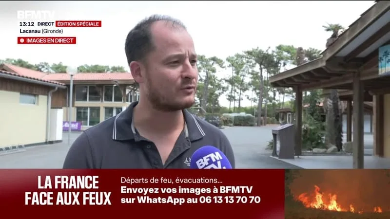 « ON EST RAVI »: VINCENT, DIRECTEUR D’UN CAMPING À LACANAU, SE RÉJOUIT DU RETOUR POSSIBLE DES VACANCIERS ÉVACUÉS
