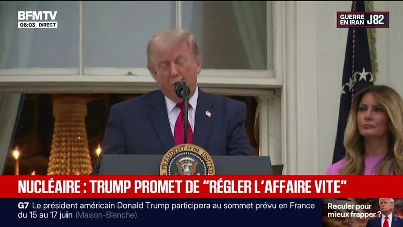 DONALD TRUMP LAISSE TOUJOURS PLANER LA MENACE D’UNE REPRISE DES FRAPPES AMÉRICAINES CONTRE L’IRAN EN CAS D’ÉCHEC DES NÉGOCIATIONS