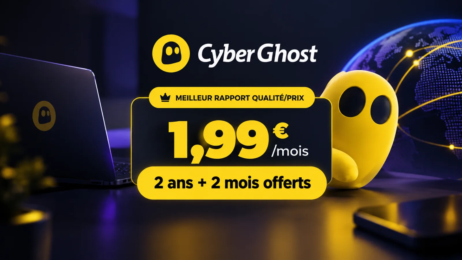CYBERGHOST VPN À 1,99 € PAR MOIS : VOICI 3 BONNES RAISONS DE CHOISIR CE VPN