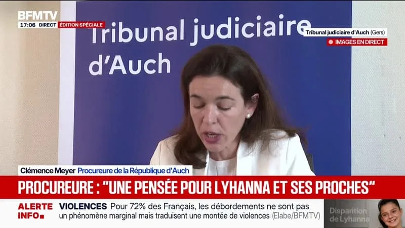 LYHANNA: LA PROCUREURE D’AUCH INDIQUE QU’UNE NOUVELLE PLAINTE POUR VIOL SUR MINEUR VISANT LE SUSPECT A ÉTÉ DÉPOSÉE CE MATIN