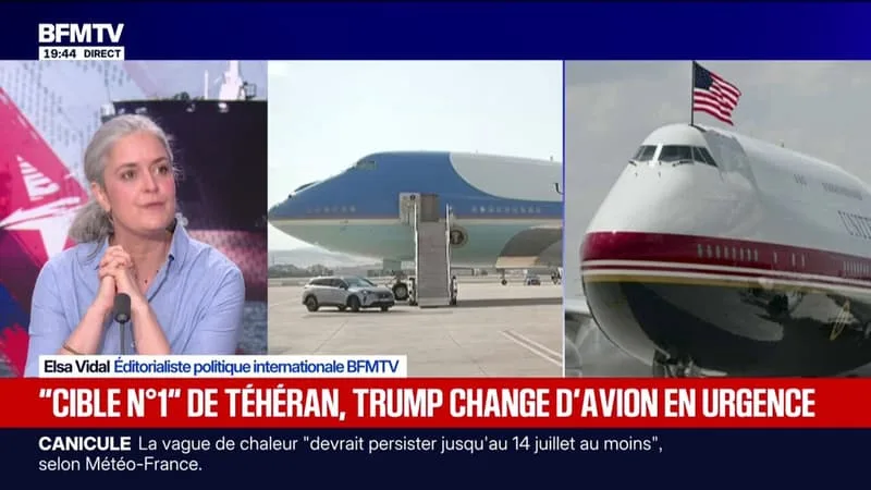 IRAN: DONALD TRUMP A DÛ CHANGER D’AVION EN URGENCE