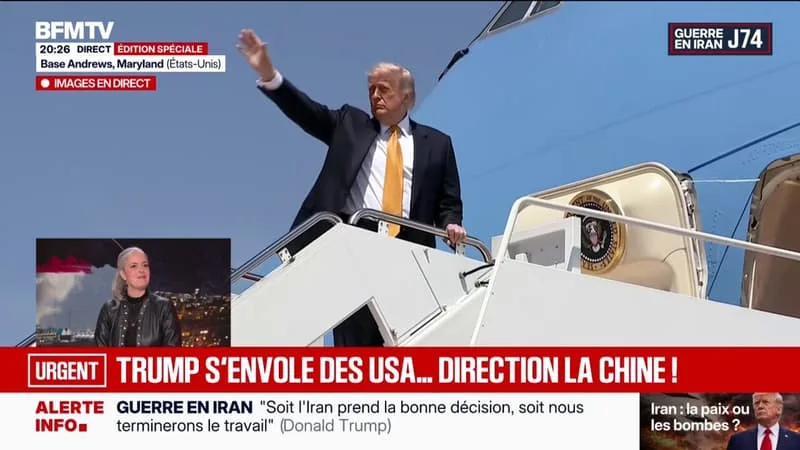 DONALD TRUMP QUITTE LES ÉTATS-UNIS POUR SE RENDRE EN CHINE, OÙ IL RENCONTRERA XI JINPING
