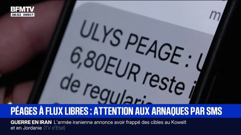 PÉAGES À FLUX LIBRES: LES RETOUR DES ARNAQUES PAR SMS