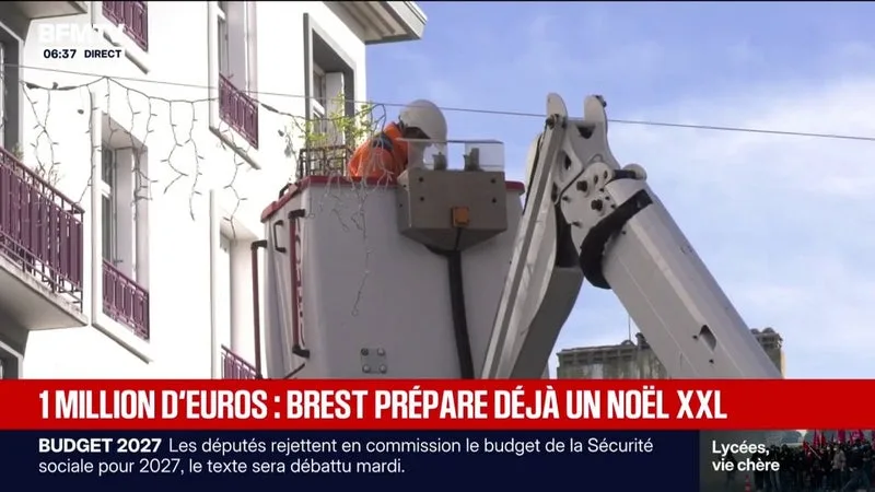 À BREST, LA MAIRIE PRÉVOIT PRÈS D’UN MILLION D’EUROS DE BUDGET POUR LES DÉCORATIONS DE NOËL