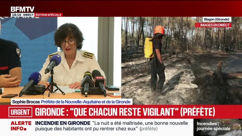 INCENDIE EN GIRONDE : LIGNE SNCF VERS HENDAYE POURRA ROUVRIR « D’ICI LA FIN DU WEEK-END » ANNONCE LA PRÉFÈTE DE RÉGION