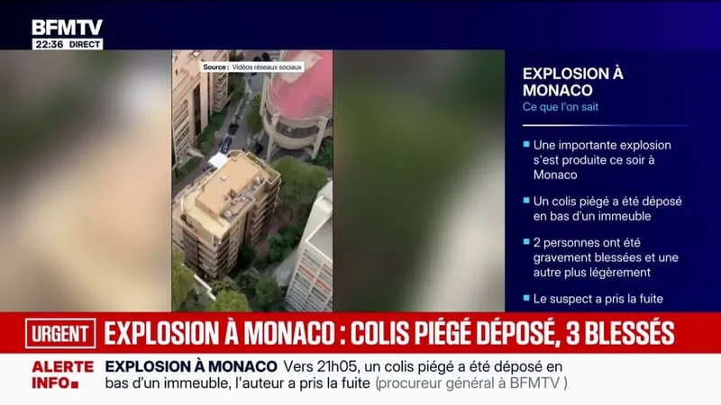 EXPLOSION À MONACO: UN COLIS PIÉGÉ A ÉTÉ DÉPOSÉ EN BAS D’UN IMMEUBLE