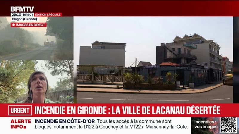 INCENDIES EN GIRONDE: « ON A MIS EN PLACE UNE CELLULE ‘KINÉ – OSTHÉO’ POUR RECEVOIR LES POMPIERS », EXPLIQUE ISABELLE, KINÉSITHÉRAPEUTE