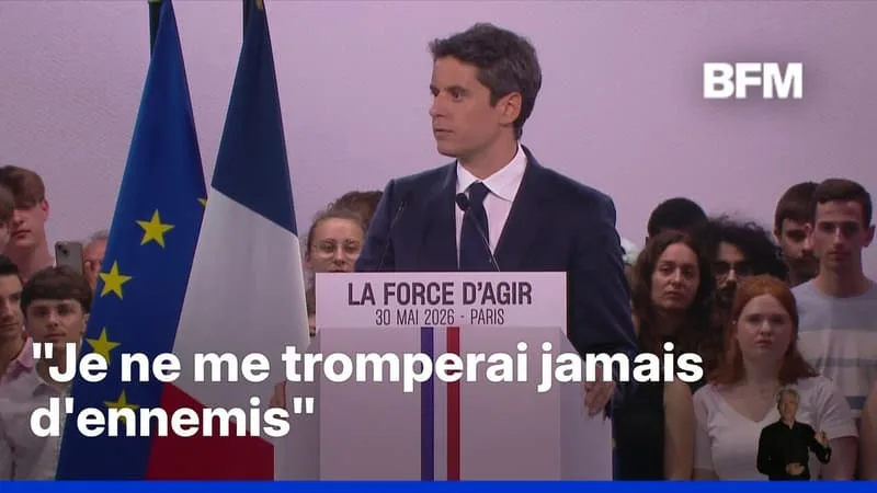 PRÉSIDENTIELLE 2027: « MES ADVERSAIRES SONT LA FRANCE INSOUMISE ET LE RASSEMBLEMENT NATIONAL », AFFIRME GABRIEL ATTAL LORS DE SON MEETING