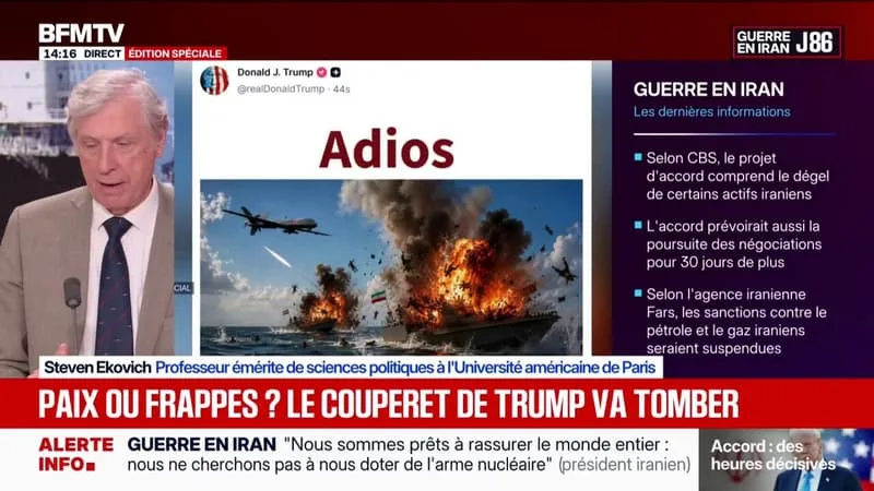 GUERRE AU MOYEN-ORIENT: LE NOUVEAU MESSAGE AMBIGU DE DONALD TRUMP