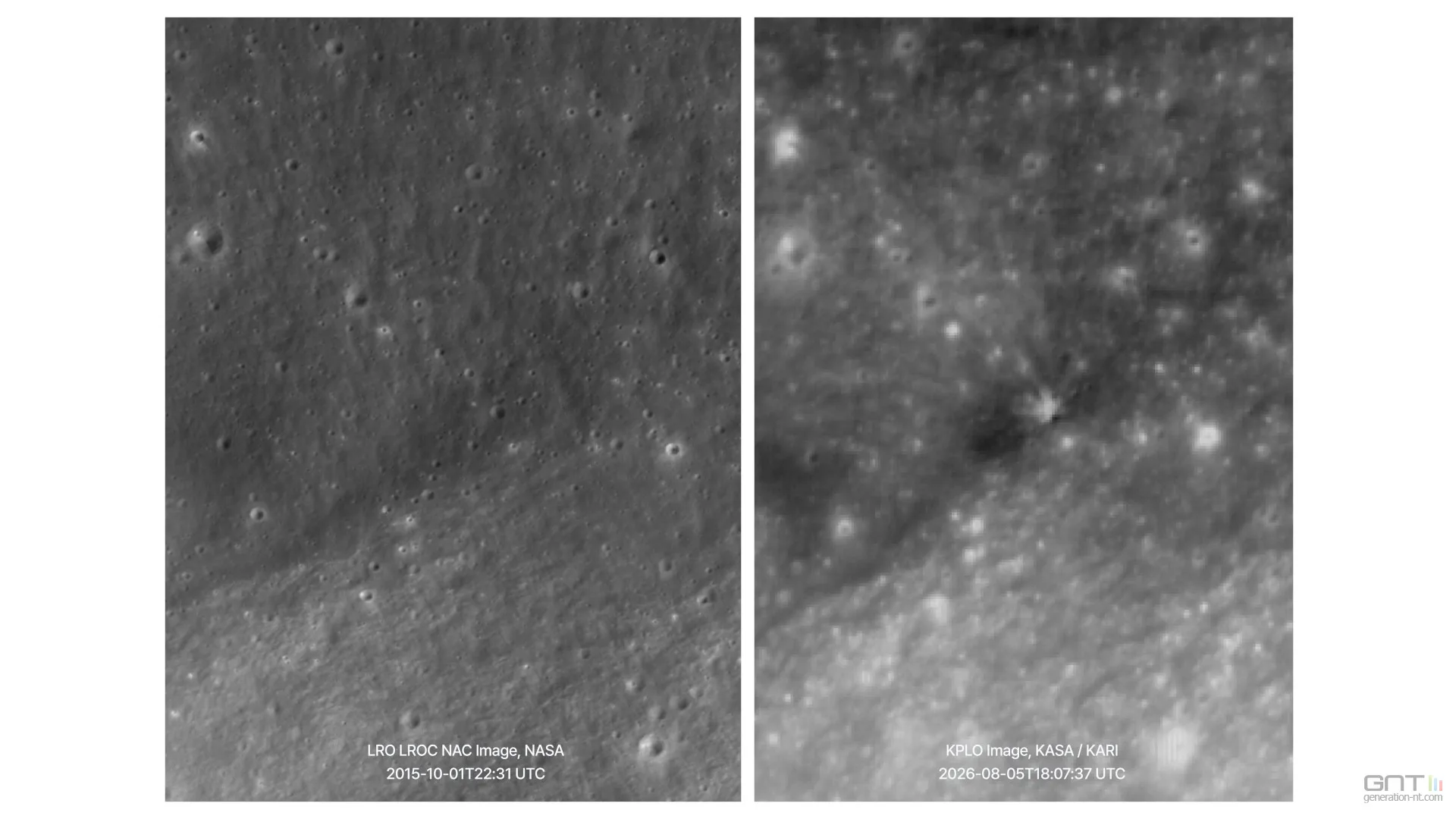 DE PREMIÈRES IMAGES DE L’IMPACT DE LA FUSÉE SPACEX SUR LA LUNE