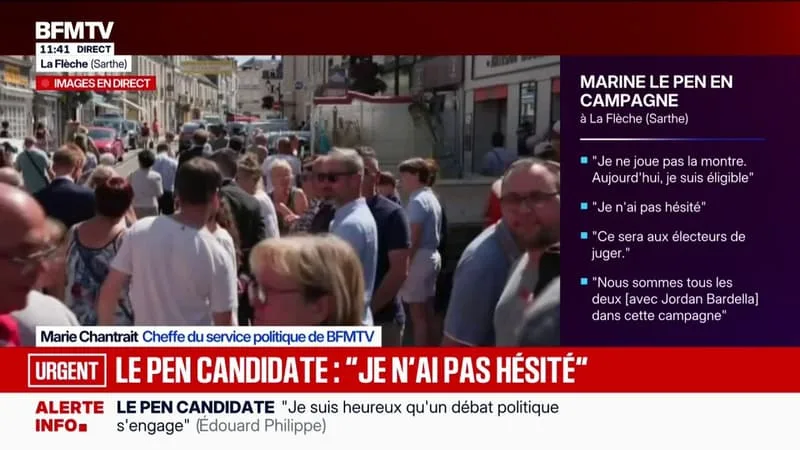 MARINE LE PEN ASSURE QU’ELLE « N’A PAS HÉSITÉ » À RESTER CANDIDATE À L’ÉLECTION PRÉSIDENTIELLE