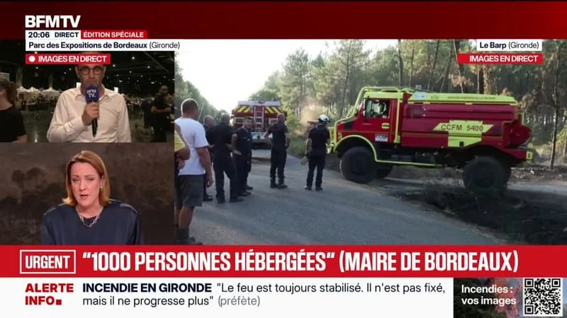 INCENDIES EN GIRONDE: « IL FAUT RESTER PRUDENTS », AFFIRME LE MAIRE DE BORDEAUX